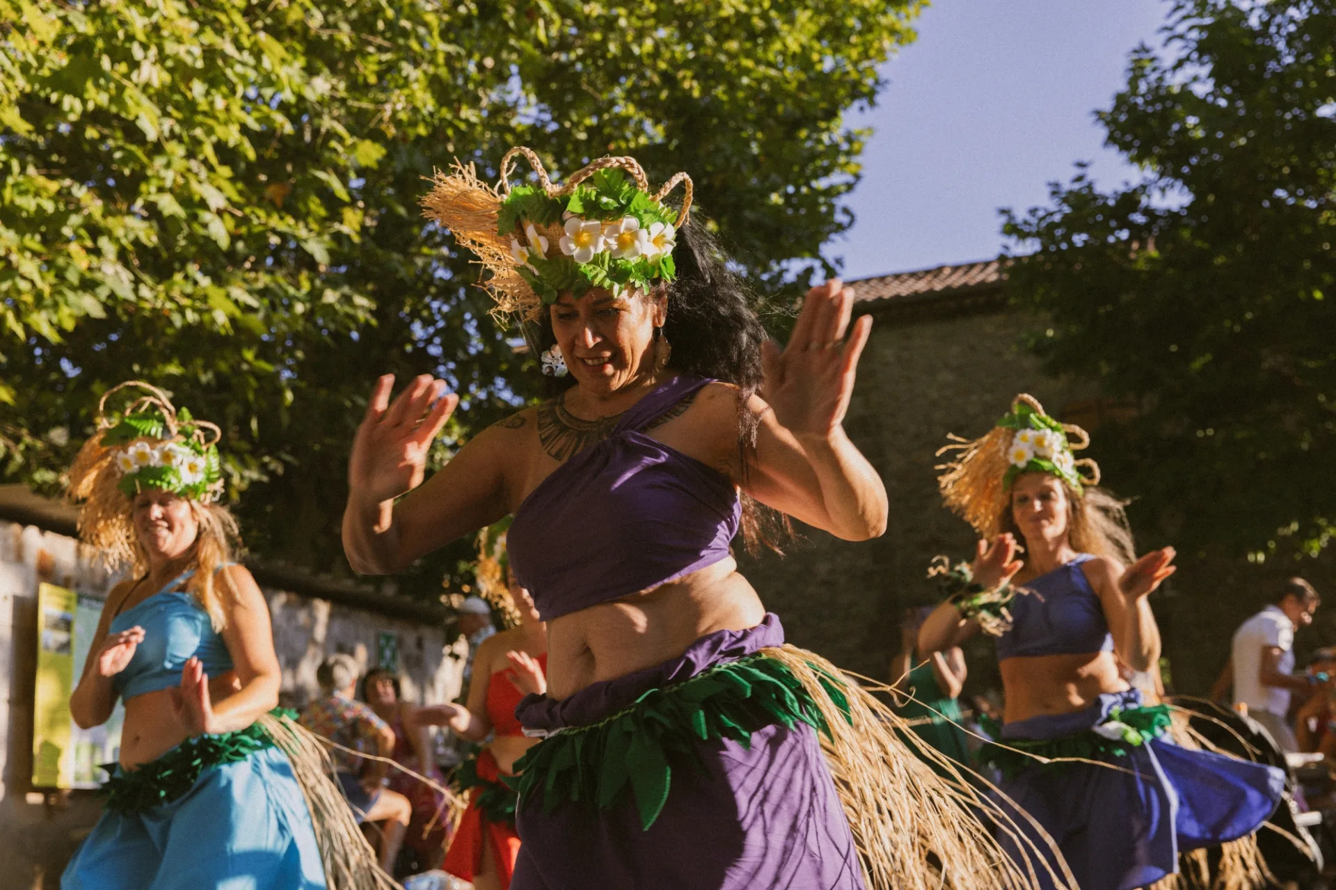 Petits marchés d'été, le soir dans les villages