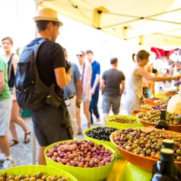 Le marché du samedi matin à Aubenas