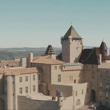 Le Château d’Aubenas vu de drone