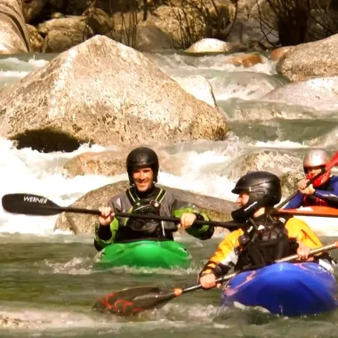 Kayak dans la Volane