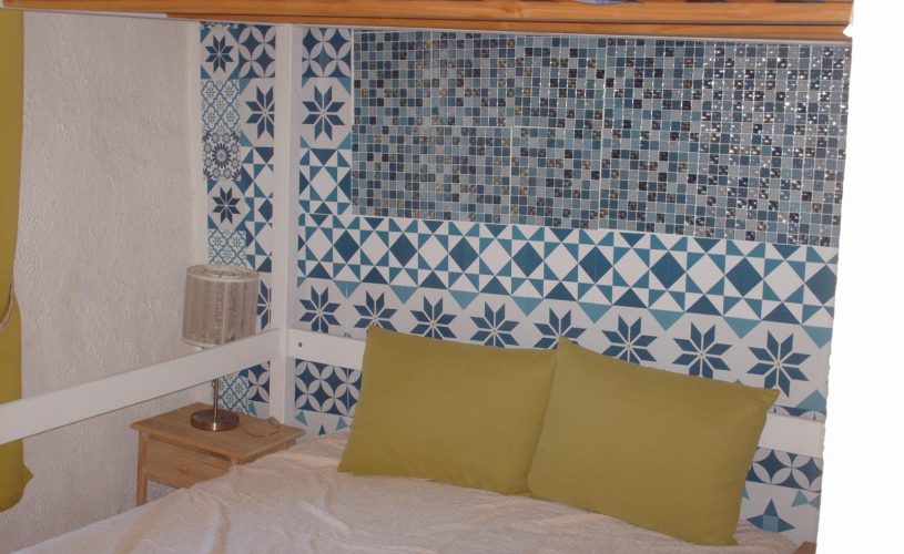 chambre alcove mozaique avec mezzanine