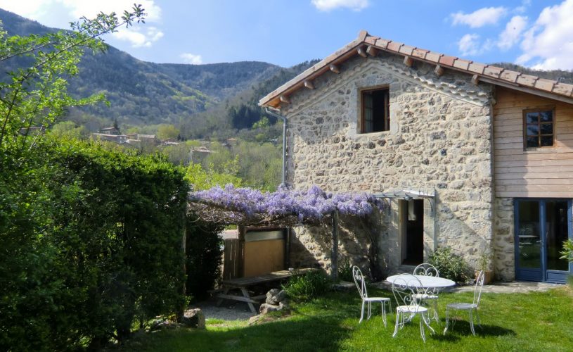 terrasse sud du gite